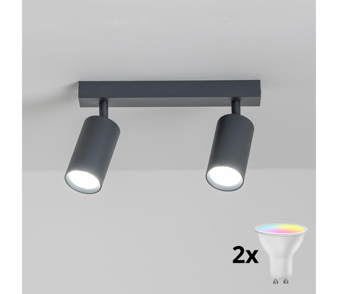 Brilagi - LED RGBW stmievateľné bodové svietidlo SELE 2xGU10/4,8W/230V antracit BG1631+2xAI2382