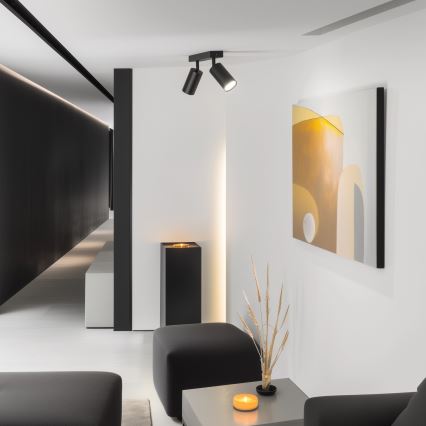 Brilagi - LED RGBW stmievateľné bodové svietidlo SELE 2xGU10/4,8W/230V 3000K čierna + diaľkové ovládanie
