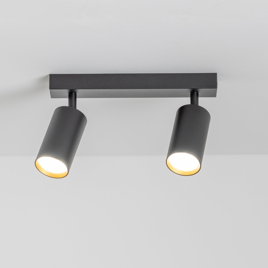 Brilagi - LED RGBW stmievateľné bodové svietidlo SELE 2xGU10/6,5W/230V 2700-6500K čierna/zlatá