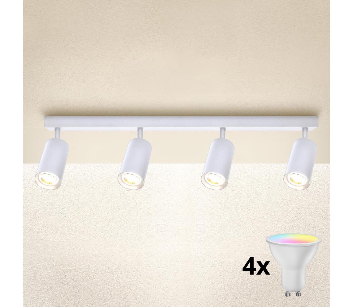 Brilagi - LED RGBW stmievateľné bodové svietidlo SELE 4xGU10/4,8W/230V biela BG0808+4xAI2382