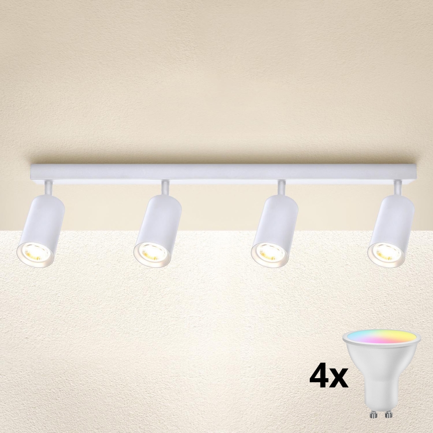 Brilagi - LED RGBW stmievateľné bodové svietidlo SELE 4xGU10/6,5W/230V 2700-6500K biela