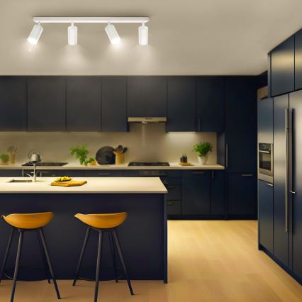 Brilagi - LED RGBW stmievateľné bodové svietidlo SELE 4xGU10/6W/230V 3000K biele + diaľkové ovládanie