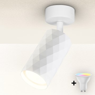 Brilagi - LED RGBW Stmievateľné bodové svietidlo SELE DIAMANT 1xGU10/4,8W/230V 3000K biela + diaľkové ovládanie