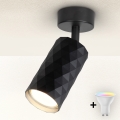 Brilagi - LED RGBW Stmievateľné bodové svietidlo SELE DIAMANT 1xGU10/4,8W/230V 3000K čierne + diaľkové ovládanie