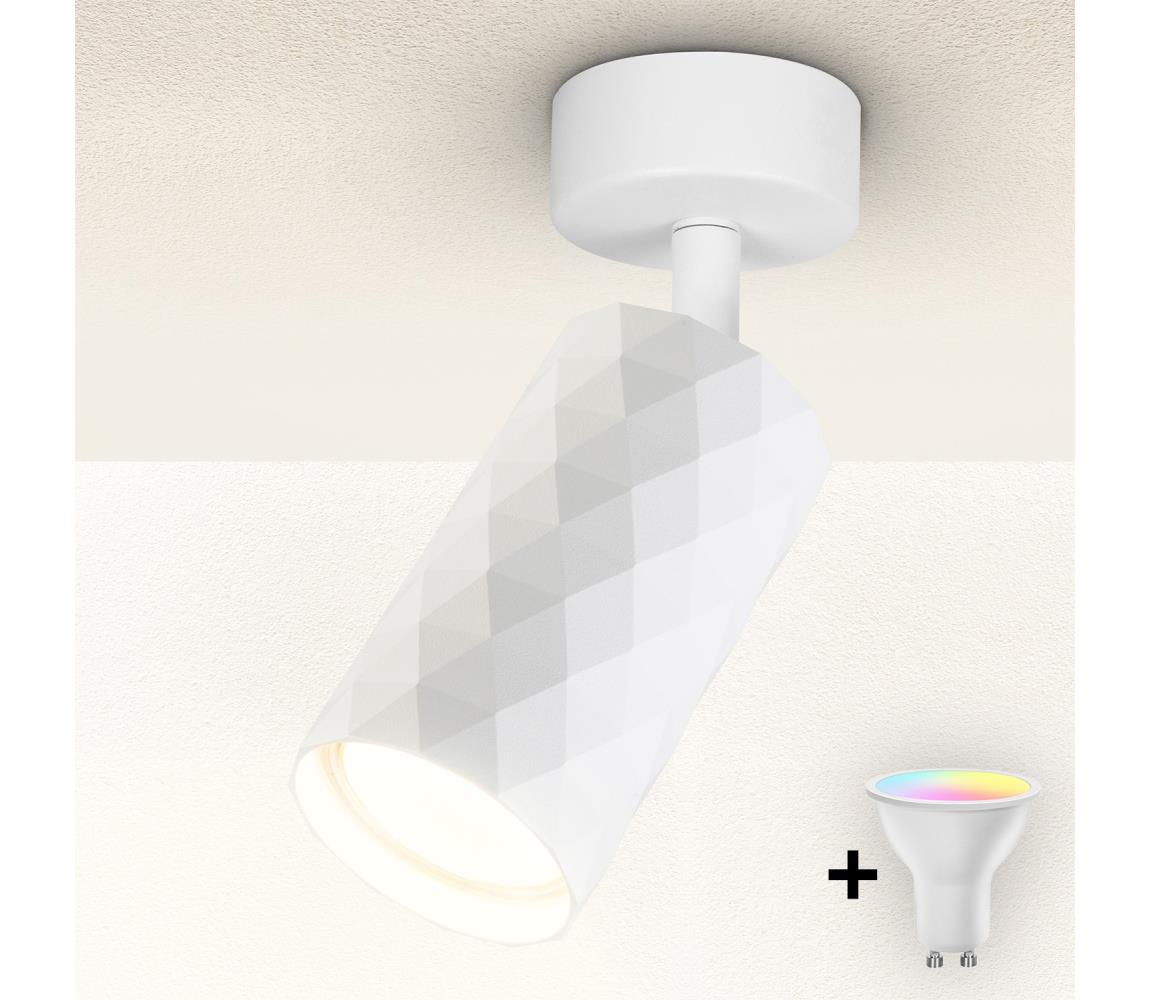 Brilagi - LED RGBW stmievateľné bodové svietidlo SELE DIAMANT 1xGU10/4,8W/230V biela BG2851+AI2382