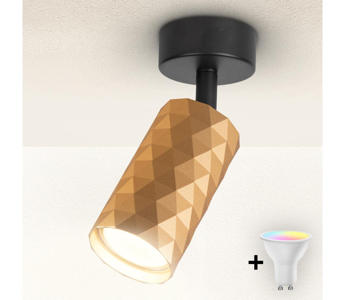 Brilagi - LED RGBW stmievateľné bodové svietidlo SELE DIAMANT 1xGU10/4,8W/230V zlaté BG2852+AI2382