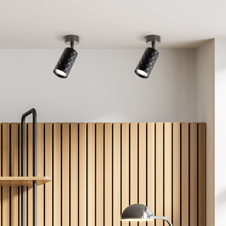 Brilagi - LED RGBW Stmievateľné bodové svietidlo SELE DIAMANT 1xGU10/6W/230V 3000K čierne + diaľkové ovládanie