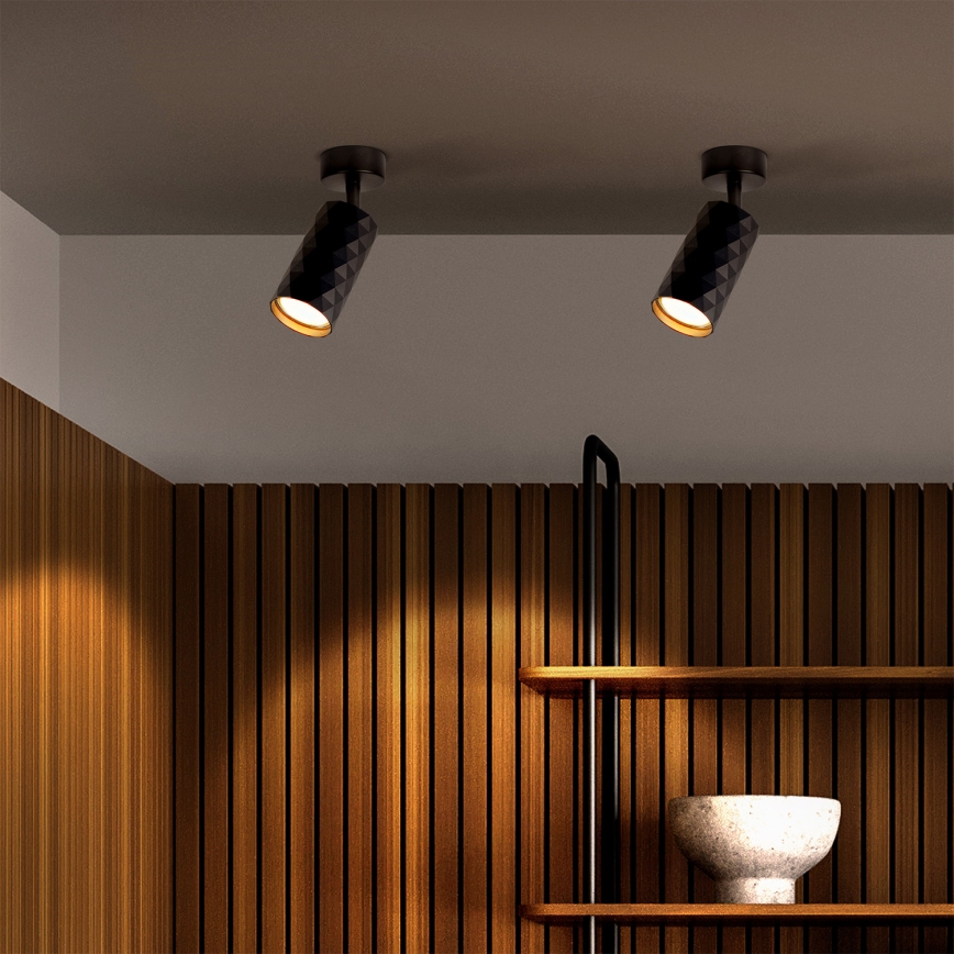 Brilagi - LED RGBW Stmievateľné bodové svietidlo SELE DIAMANT 1xGU10/6W/230V 3000K čierne + diaľkové ovládanie