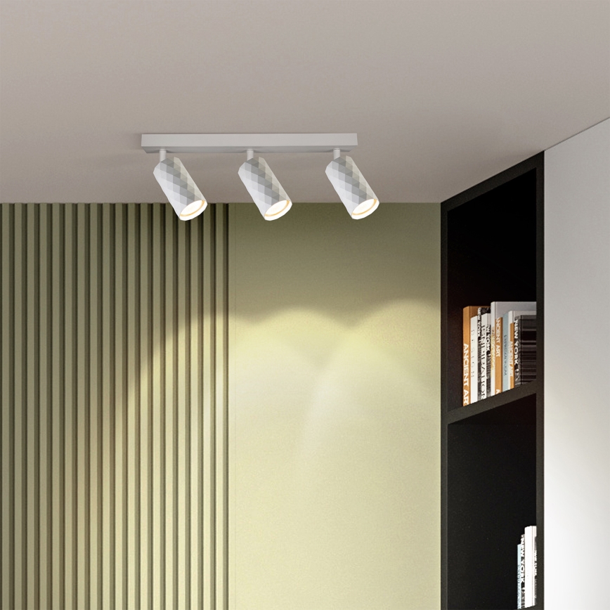 Brilagi - LED RGBW stmievateľné bodové svietidlo SELE DIAMANT 3xGU10/4,8W/230V 3000K biela + diaľkové ovládanie