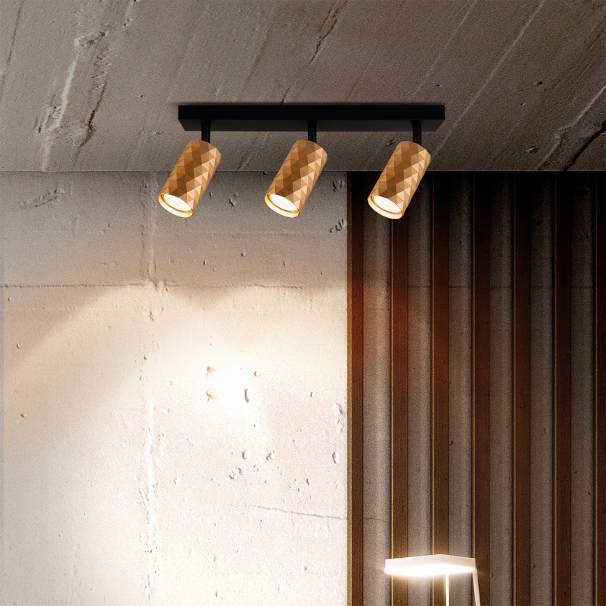 Brilagi - LED RGBW stmievateľné bodové svietidlo SELE DIAMANT 3xGU10/4,8W/230V 3000K zlaté + diaľkové ovládanie