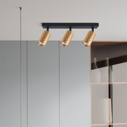 Brilagi - LED RGBW stmievateľné bodové svietidlo SELE DIAMANT 3xGU10/6,5W/230V 2700-6500K Wi-Fi zlaté