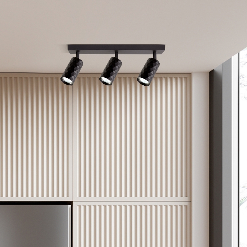 Brilagi - LED RGBW stmievateľné bodové svietidlo SELE DIAMANT 3xGU10/6W/230V 3000K Wi-Fi čierna