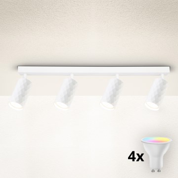 Brilagi - LED RGBW stmievateľné bodové svietidlo SELE DIAMANT 4xGU10/6,5W/230V 2700-6500K Wi-Fi biele