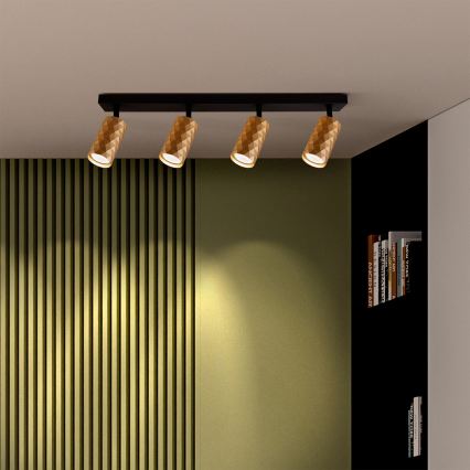 Brilagi - LED RGBW stmievateľné bodové svietidlo SELE DIAMANT 4xGU10/6W/230V 3000K zlaté + diaľkové ovládanie