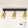 Brilagi - LED RGBW stmievateľné bodové svietidlo SELE GOLDEN 3xGU10/6,5W/230V 2700-6500K čierna/zlatá