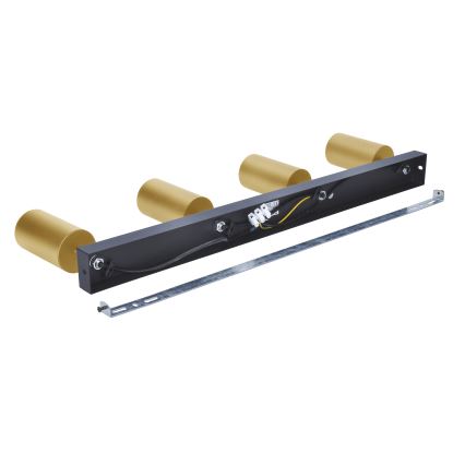 Brilagi - LED RGBW stmievateľné bodové svietidlo SELE GOLDEN 4xGU10/4,8W/230V 3000K čierna/zlatá + diaľkové ovládanie