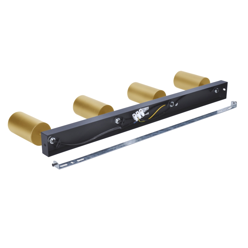 Brilagi - LED RGBW stmievateľné bodové svietidlo SELE GOLDEN 4xGU10/4,8W/230V 3000K čierna/zlatá + diaľkové ovládanie