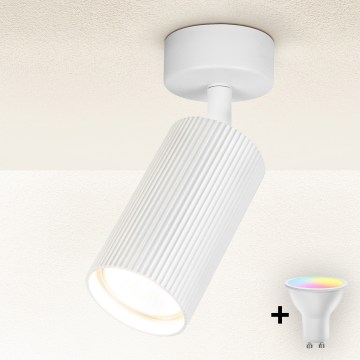 Brilagi - LED RGBW stmievateľné bodové svietidlo SELE MODERN 1xGU10/4,8W/230V 3000K biela + diaľkové ovládanie