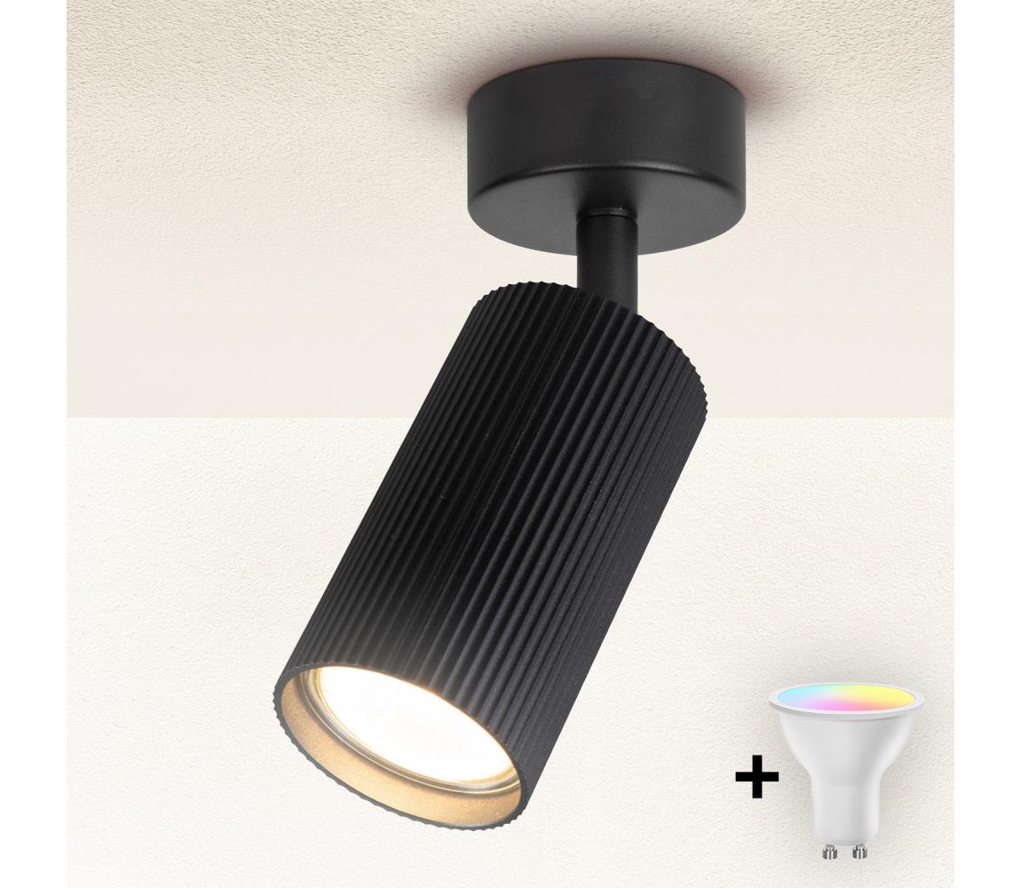 Brilagi - LED RGBW stmievateľné bodové svietidlo SELE MODERN 1xGU10/4,8W/230V čierna BG2863+AI2382