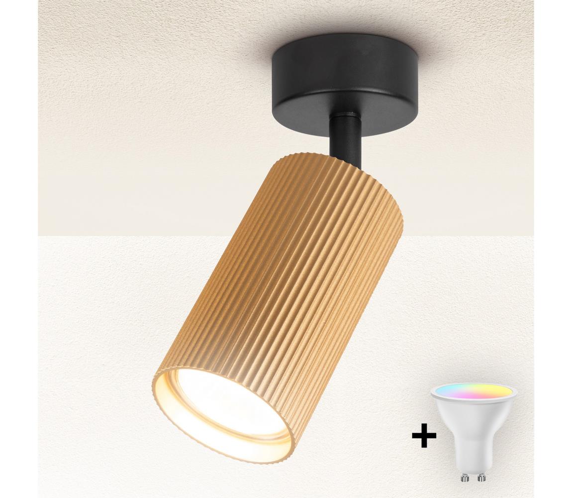 Brilagi - LED RGBW stmievateľné bodové svietidlo SELE MODERN 1xGU10/4,8W/230V zlaté BG2865+AI2382