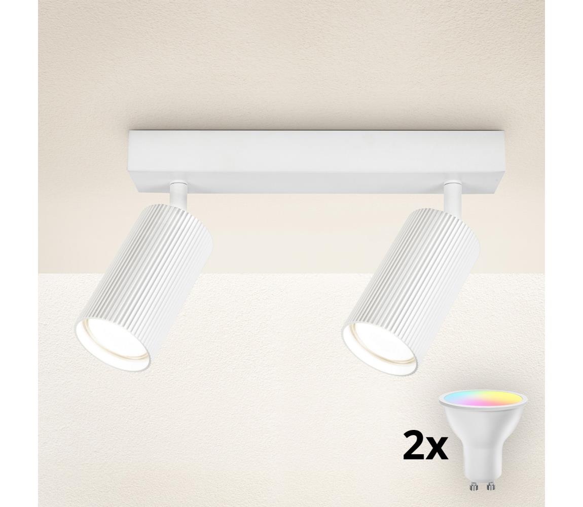 Brilagi - LED RGBW stmievateľné bodové svietidlo SELE MODERN 2xGU10/4,8W/230V biela BG2867+2xAI2382