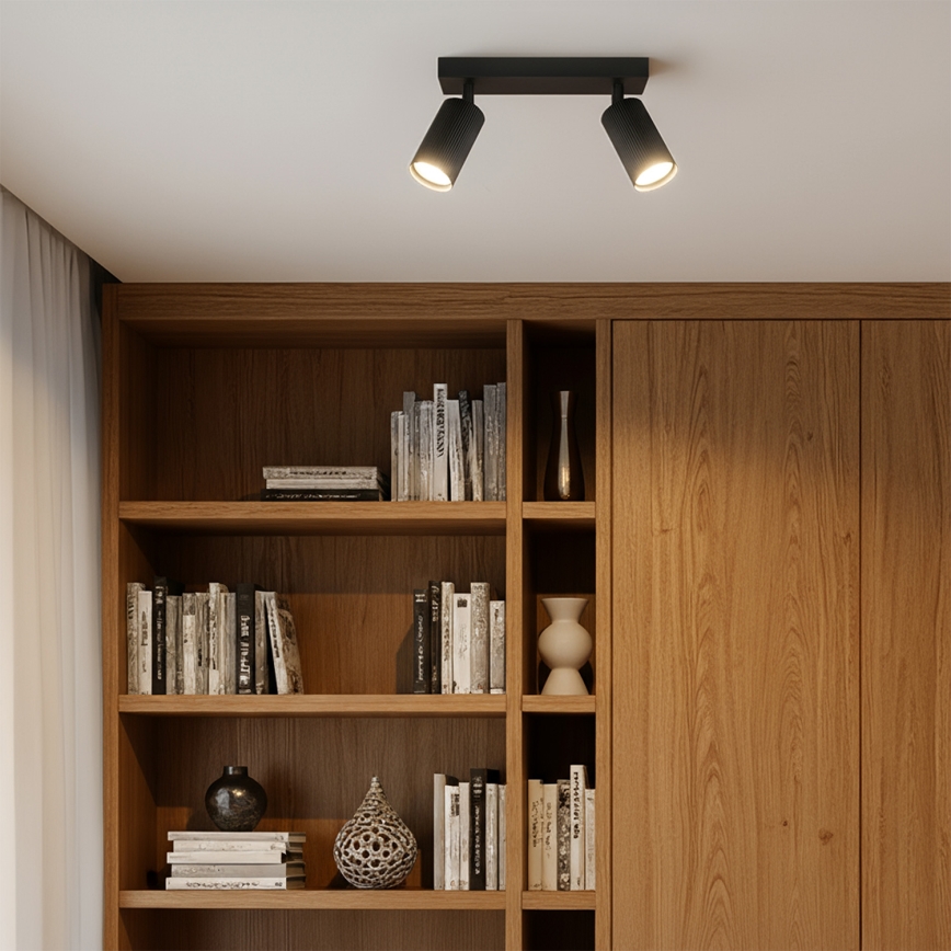 Brilagi - LED RGBW stmievateľné bodové svietidlo SELE MODERN 2xGU10/4,8W/230V 3000K čierne + diaľkové ovládanie