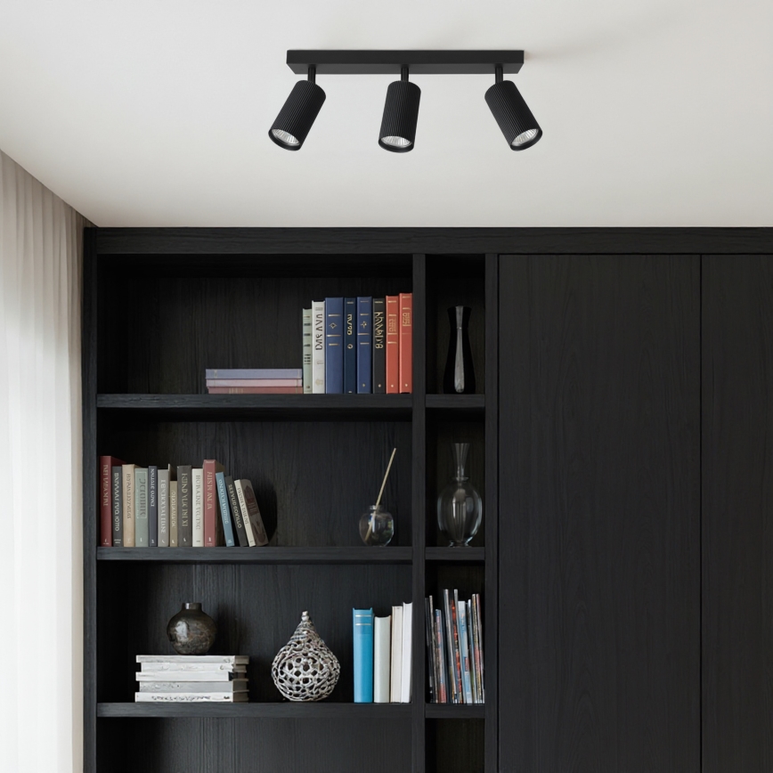 Brilagi - LED RGBW Stmievateľné bodové svietidlo SELE MODERN 3xGU10/4,8W/230V 3000K čierna + diaľkové ovládanie