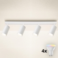 Brilagi - LED RGBW stmievateľné bodové svietidlo SELE MODERN 4xGU10/4,8W/230V 3000K biela + diaľkové ovládanie