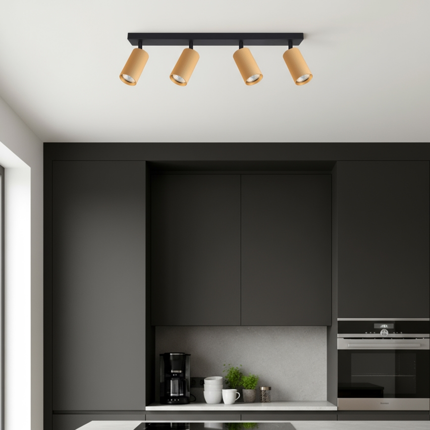 Brilagi - LED RGBW Stmievateľné bodové svietidlo SELE MODERN 4xGU10/6W/230V 3000K zlaté + diaľkové ovládanie