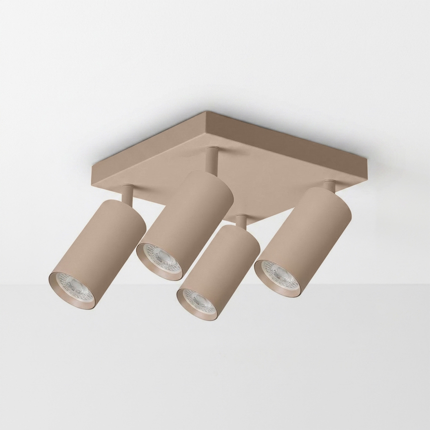Brilagi - LED RGBW Stmievateľné bodové svietidlo SELE SQUARE 4xGU10/6,5W/230V 2700-6500K béžová