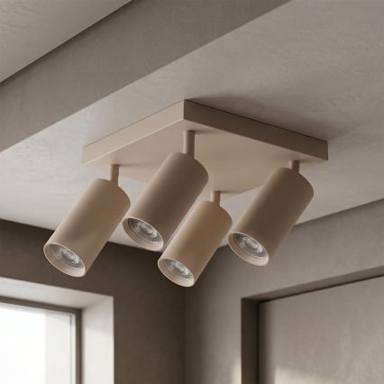 Brilagi - LED RGBW Stmievateľné bodové svietidlo SELE SQUARE 4xGU10/6,5W/230V 2700-6500K béžová