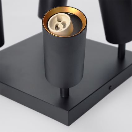 Brilagi - LED RGBW stmievateľné bodové svietidlo SELE SQUARE 4xGU10/6,5W/230V 2700-6500K čierna/zlatá