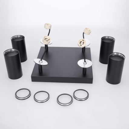 Brilagi - LED RGBW Stmievateľné bodové svietidlo SELE SQUARE 4xGU10/6,5W/230V 2700-6500K čierna
