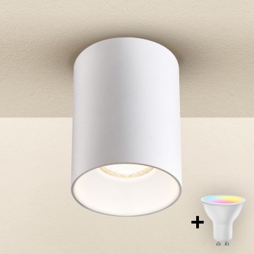 Brilagi - LED RGBW stmievateľné bodové svietidlo TRINE 1xGU10/4,8W/230V 3000K biela + diaľkové ovládanie