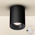 Brilagi - LED RGBW Stmievateľné bodové svietidlo TRINE 1xGU10/4,8W/230V 3000K čierna + diaľkové ovládanie