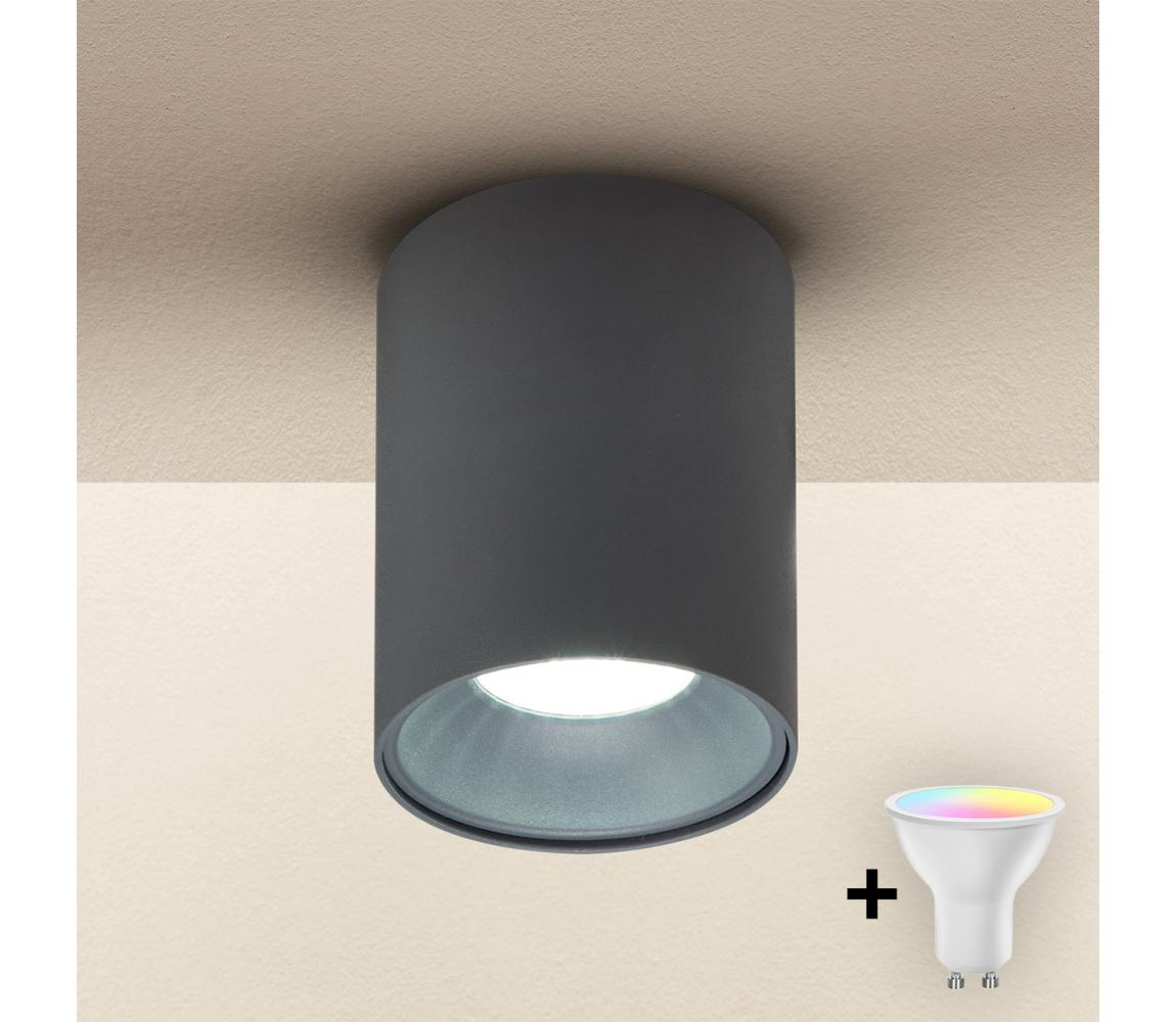 Brilagi - LED RGBW stmievateľné bodové svietidlo TRINE 1xGU10/4,8W/230V antracit BG2124+AI2382
