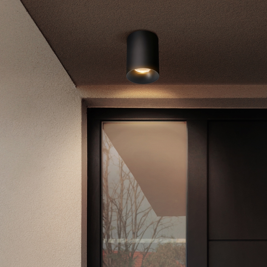 Brilagi - LED RGBW Stmievateľné bodové svietidlo TRINE 1xGU10/4,8W/230V 3000K čierna + diaľkové ovládanie