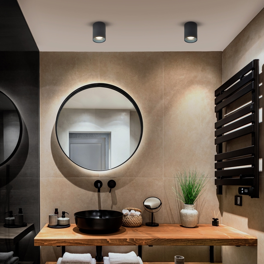 Brilagi - LED RGBW stmievateľné bodové svietidlo TRINE 1xGU10/6W/230V 3000K antracit + diaľkové ovládanie