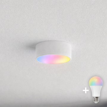 BRILAGI - LED RGBW stmievateľné kúpeľňové stropné svietidlo CLARE 1xE27/12W/230V 2700-6500K pr. 20 cm IP54 biela