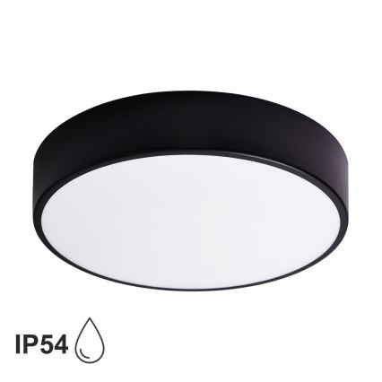 BRILAGI - LED RGBW stmievateľné kúpeľňové stropné svietidlo CLARE 3xE27/12W/230V 2700-6500K pr. 40 cm IP54 čierna