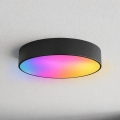 Brilagi - LED RGBW stmievateľné kúpeľňové stropné svietidlo CLARE 3xE27/9W/230V 2700-6500K pr. 40 cm IP54 Wi-Fi čierna