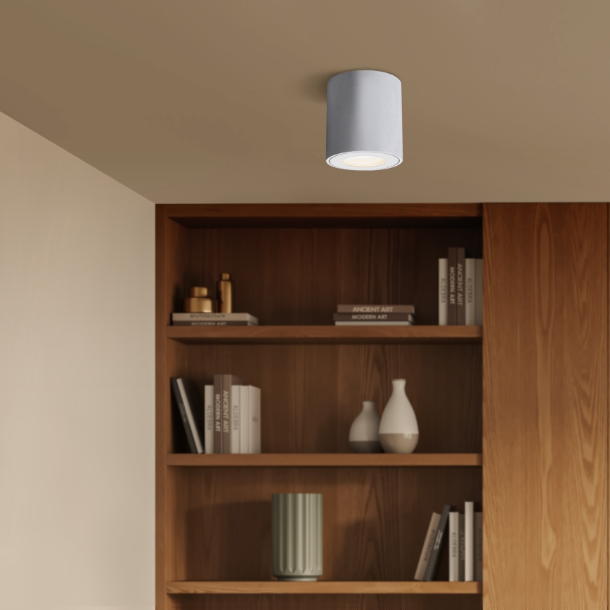 Brilagi - LED RGBW stmievateľné kúpeľňové svietidlo MIA 1xGU10/4,8W/230V 3000K 84x80 mm biela IP54 + diaľkové ovládanie