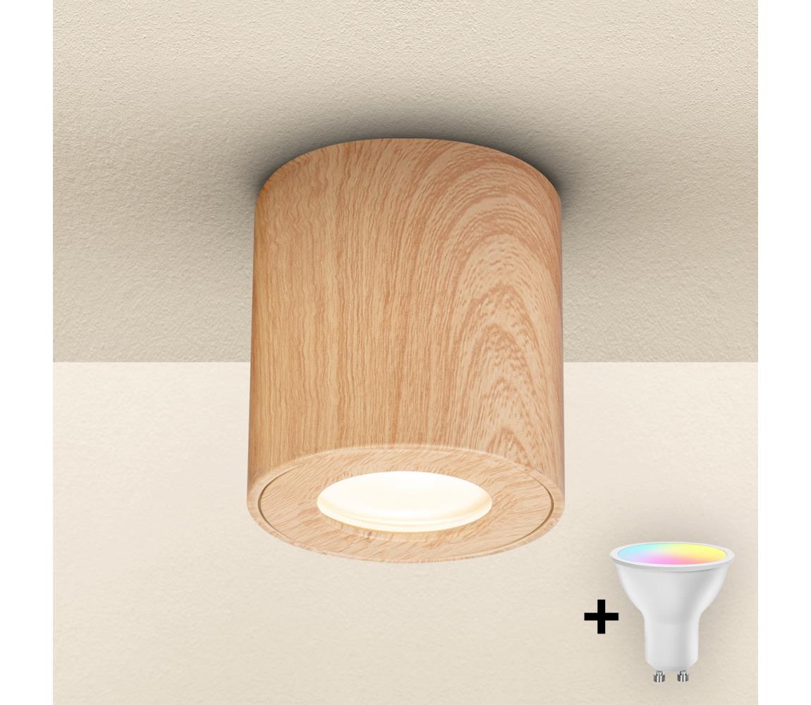 Brilagi - LED RGBW stmievateľné kúpeľňové svietidlo MIA 1xGU10/4,8W/230V 84x80 mm IP44 BG2128+AI2382