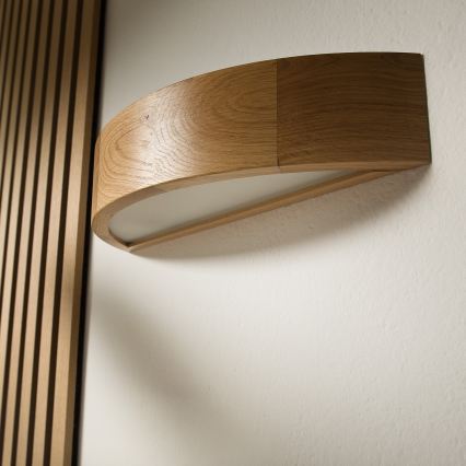 Brilagi - LED RGBW zatemnljivo stensko svetilo CARVALHO 1xE27/15W/230V 2700-6500K Wi-Fi hrast