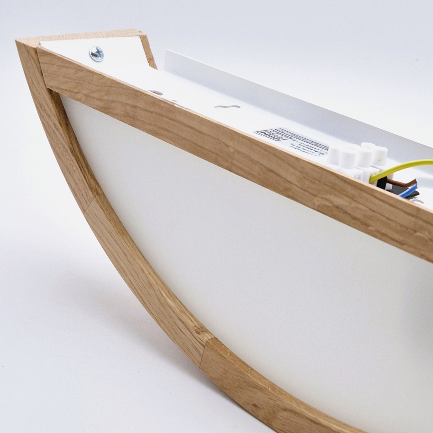 Brilagi - LED RGBW zatemnljivo stensko svetilo CARVALHO 1xE27/15W/230V 2700-6500K Wi-Fi hrast