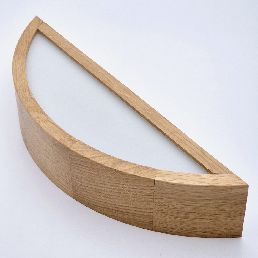 Brilagi - LED RGBW zatemnljivo stensko svetilo CARVALHO 1xE27/15W/230V 2700-6500K Wi-Fi hrast