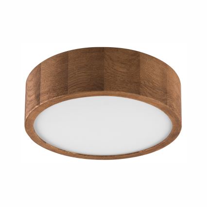 BRILAGI - LED RGBW Stmievateľné stropné svietidlo CARVALHO 1xE27/12W/230V 2700-6500K dub pr. 27,5 cm