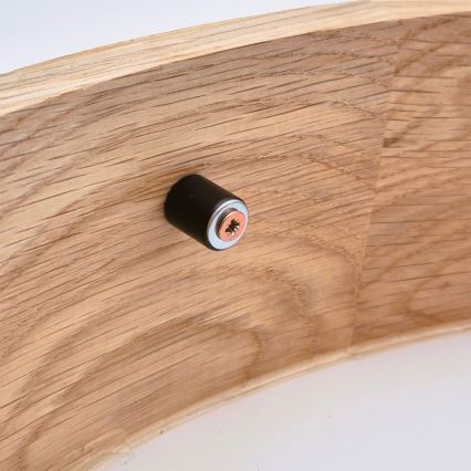 Brilagi - LED RGBW Stmievateľné stropné svietidlo CARVALHO 1xE27/15W/230V 2700-6500K Wi-Fi dub pr. 27,5 cm