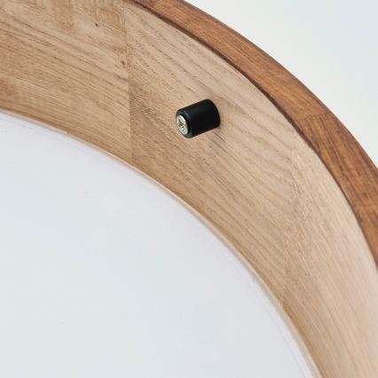 Brilagi - LED RGBW stmievateľné stropné svietidlo CARVALHO 2xE27/15W/230V 2700-6500K Wi-Fi dub pr. 37,5 cm