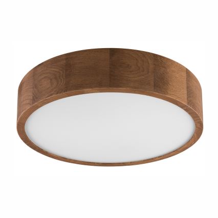 Brilagi - LED RGBW stmievateľné stropné svietidlo CARVALHO 2xE27/9W/230V 2700-6500K Wi-Fi dub pr. 37,5 cm